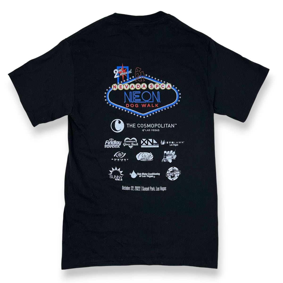 Neon Lights Dog Themed Tee