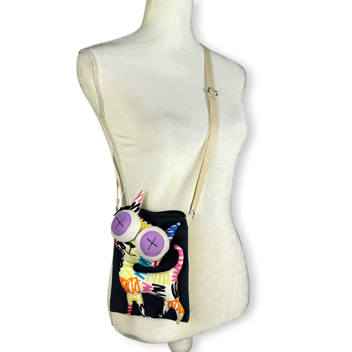 Vintage Kitty Kookiness Crossbody