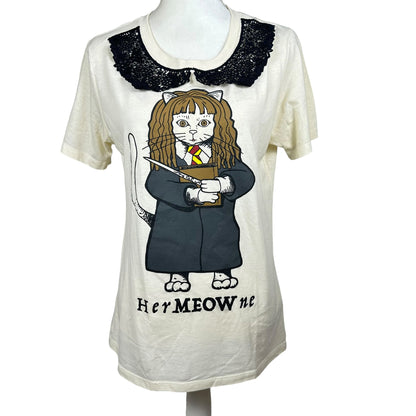 Her’Meow’ne Harry Potter Cat Themed Tee