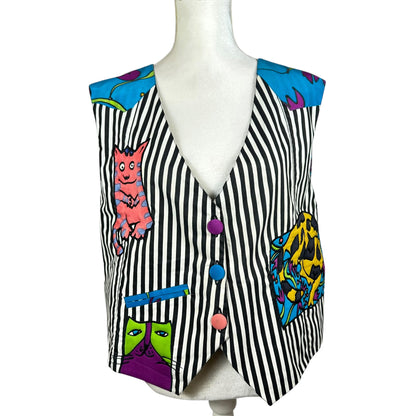 Vintage 90’s Silk Embroidered Vest