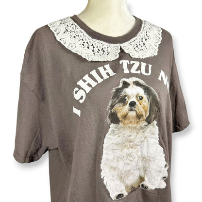 I Shih Tzu Not Tee with Lace Collar