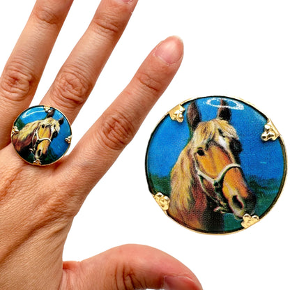 Vintage Horse Themed Ring