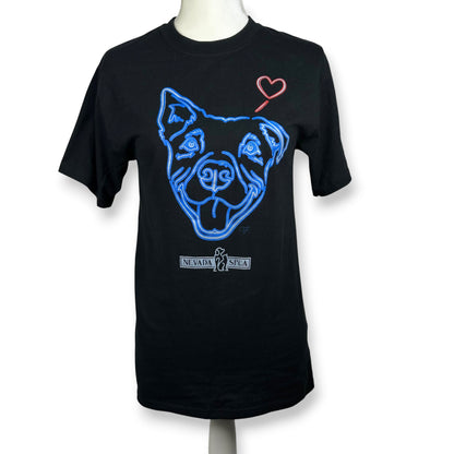 Neon Lights Dog Themed Tee