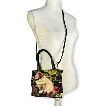 Vintage Fabulous Persian Cat Embellished Purse