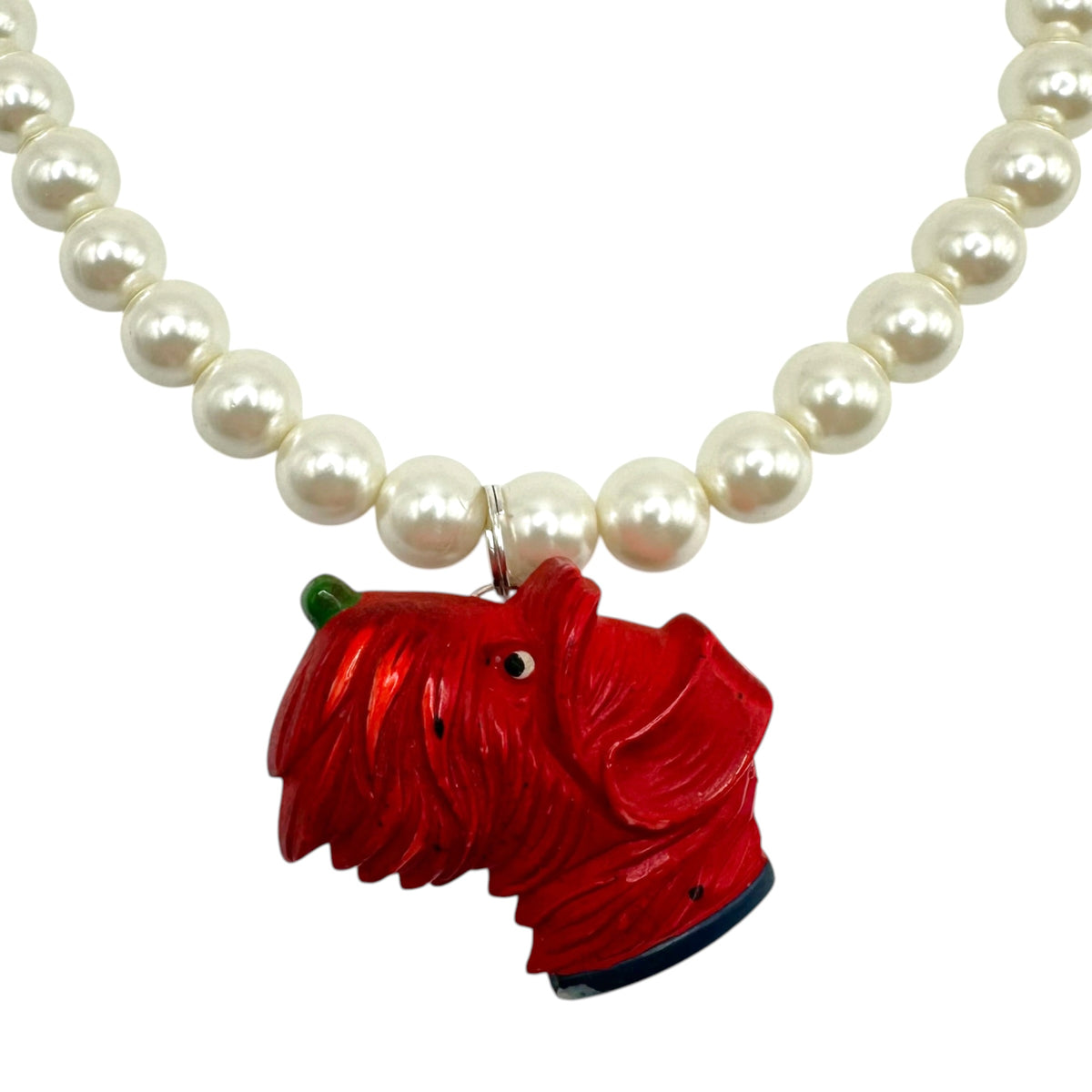 Vintage Japanese Celluloid Pearl Necklace
