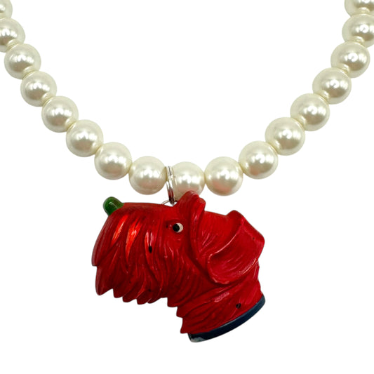 Vintage Japanese Celluloid Pearl Necklace