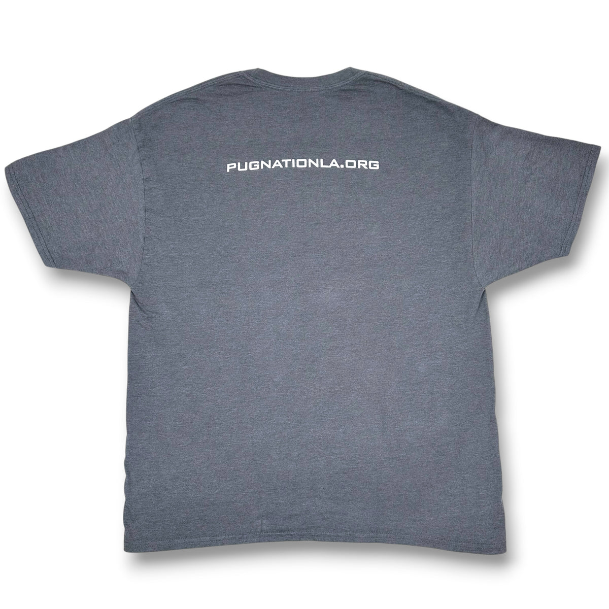 Ying and Yang Pugs Grey Tee with Lace Collar