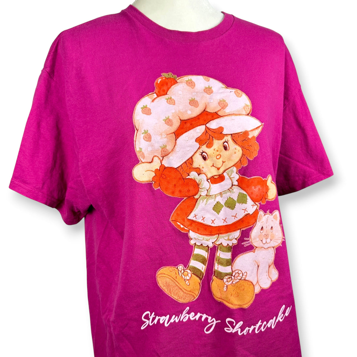 Strawberry Shortcake & Custard the Cat Pink Tee