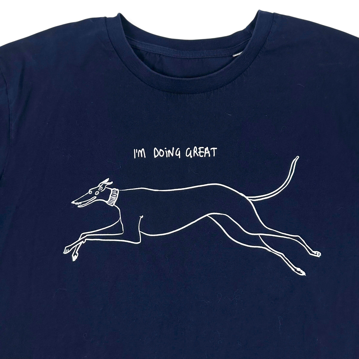 The Great Greyhound Navy Tee