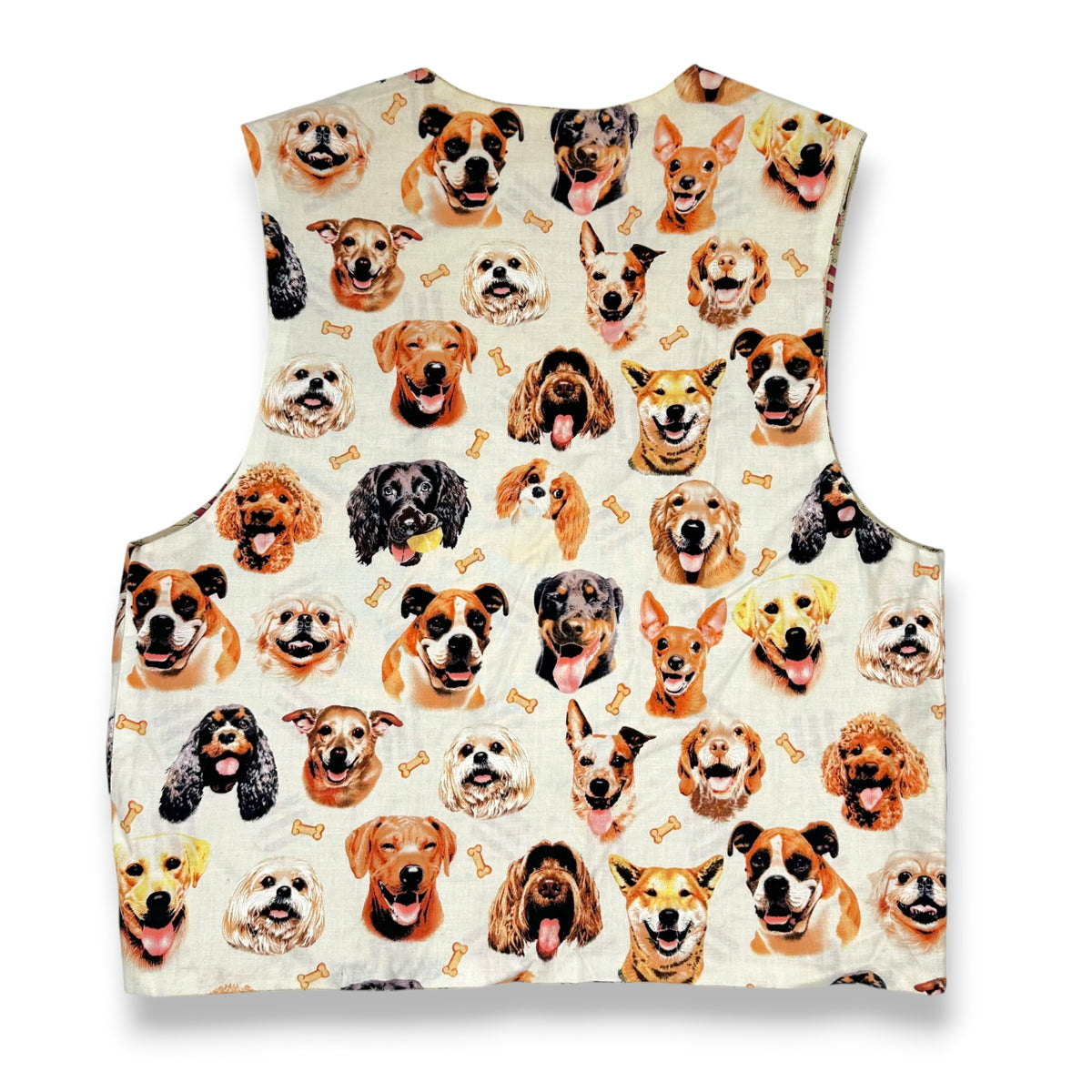 Vintage Handmade Reversible Dog Themed Vest