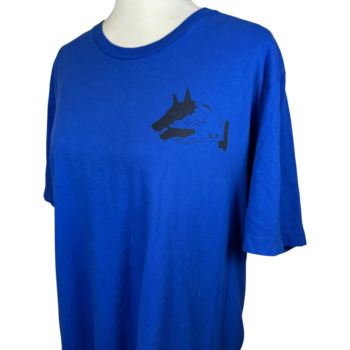Vintage Japanese Doberman Blue Tee