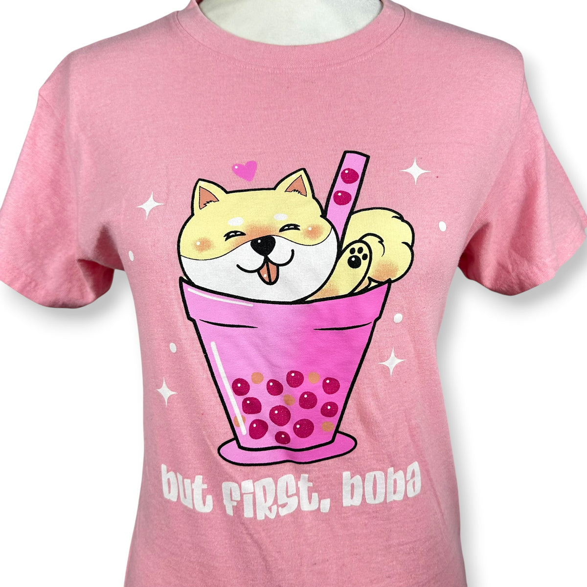 Boba Lovin’ Pomeranian Pink Tee