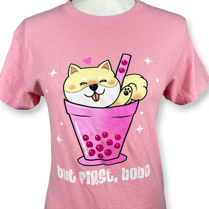 Boba Lovin’ Pomeranian Pink Tee