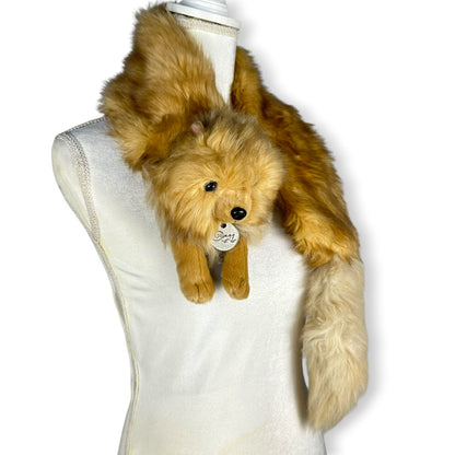 Vintage Pomeranian Scarf Faux Fur