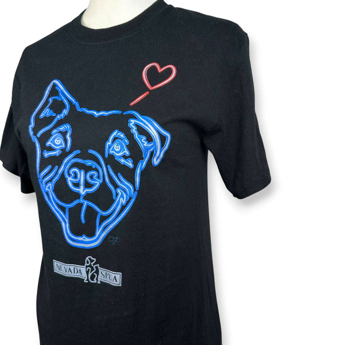 Neon Lights Dog Themed Tee
