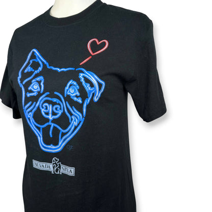 Neon Lights Dog Themed Tee