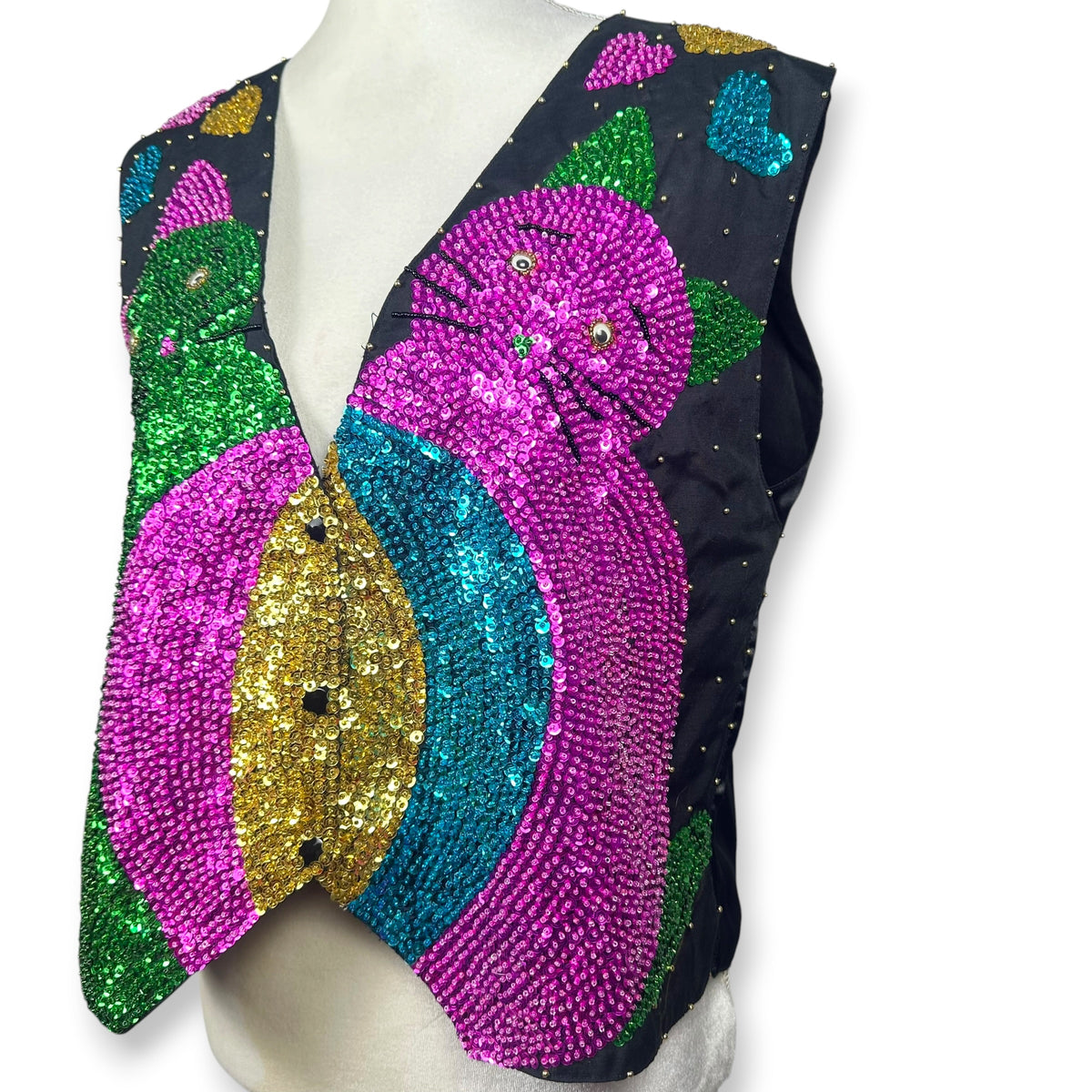 Vintage Sequin 80’s Vest
