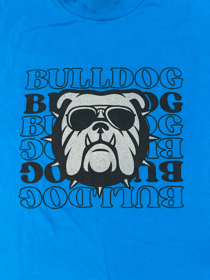 Blue Bulldog T-Shirt Size L