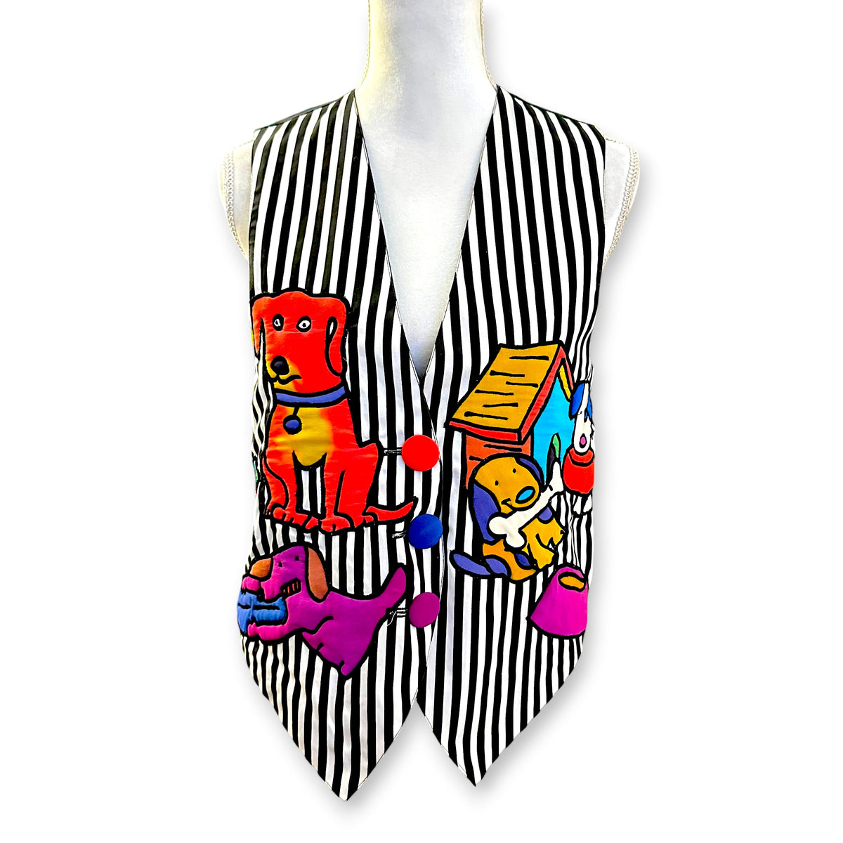 Vintage Dog Palooza Silkscapes Vest Sz M