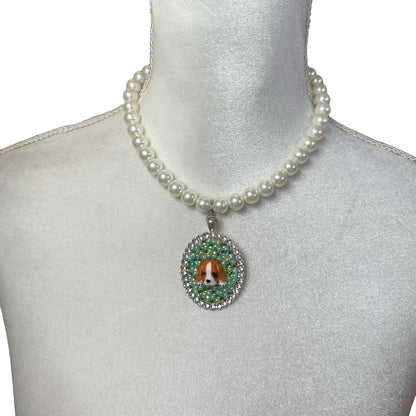 Cocker Spaniel Pearl Princess Necklace