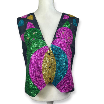 Vintage Sequin 80’s Vest