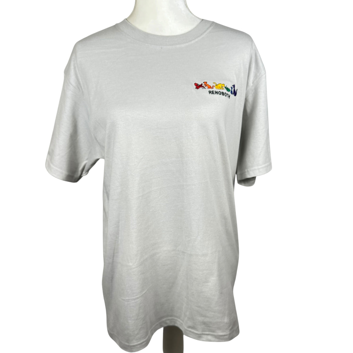 Grey Rainbow Animals Tee
