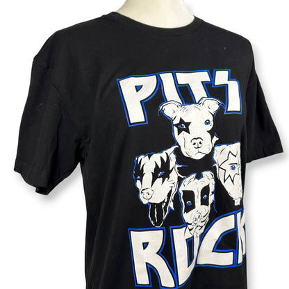 Pits Rock KISS Inspired Pitbull Tee