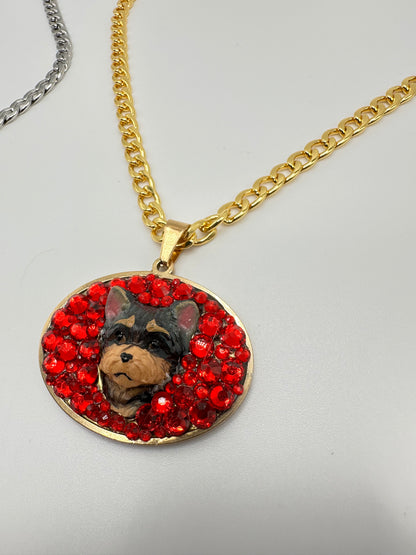 Red Hot Yorkie Necklace