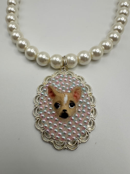 Cherished Chihuahua Pearl Necklace