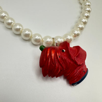 Vintage Japanese Celluloid Pearl Necklace