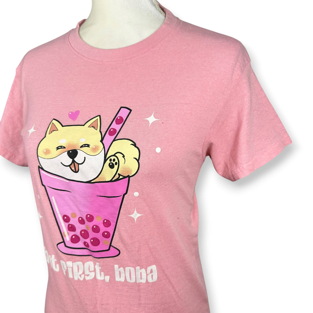 Boba Lovin’ Pomeranian Pink Tee