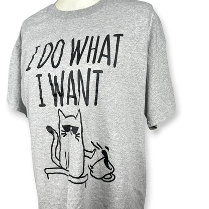 I Do What I Want Cat Mood Tee