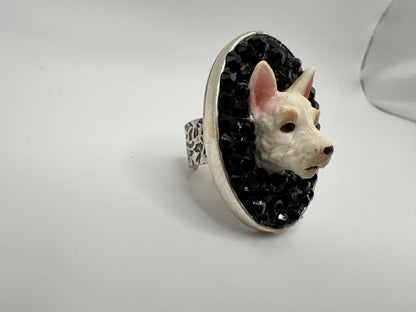 Classic Tasteful Terrier Ring