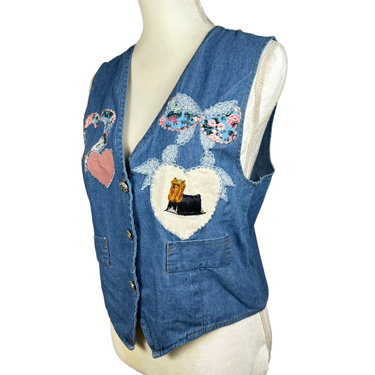 Vintage Denim Darling Yorkie Vest