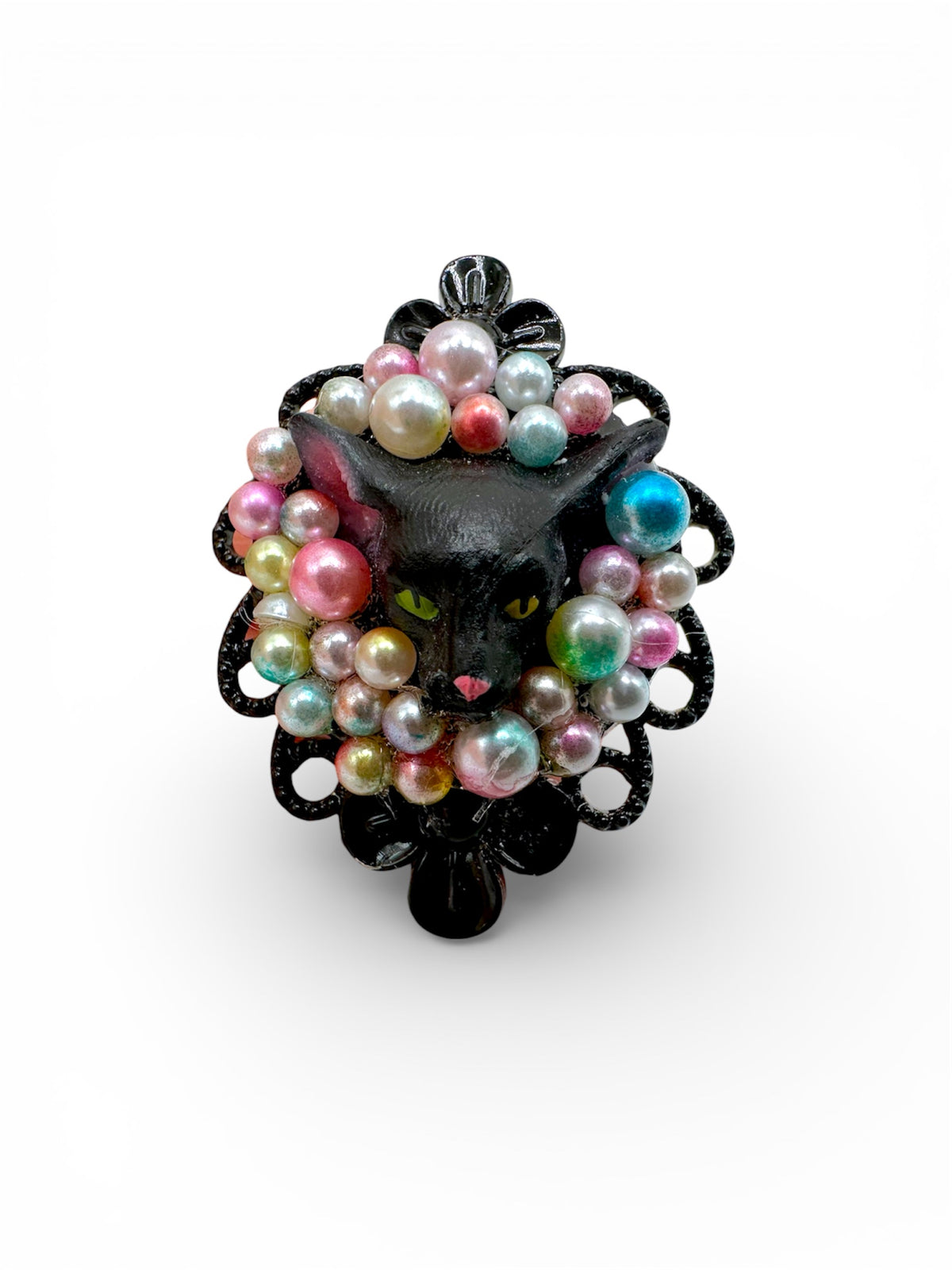 Pastel Palooza Black Cat Renaissance Ring